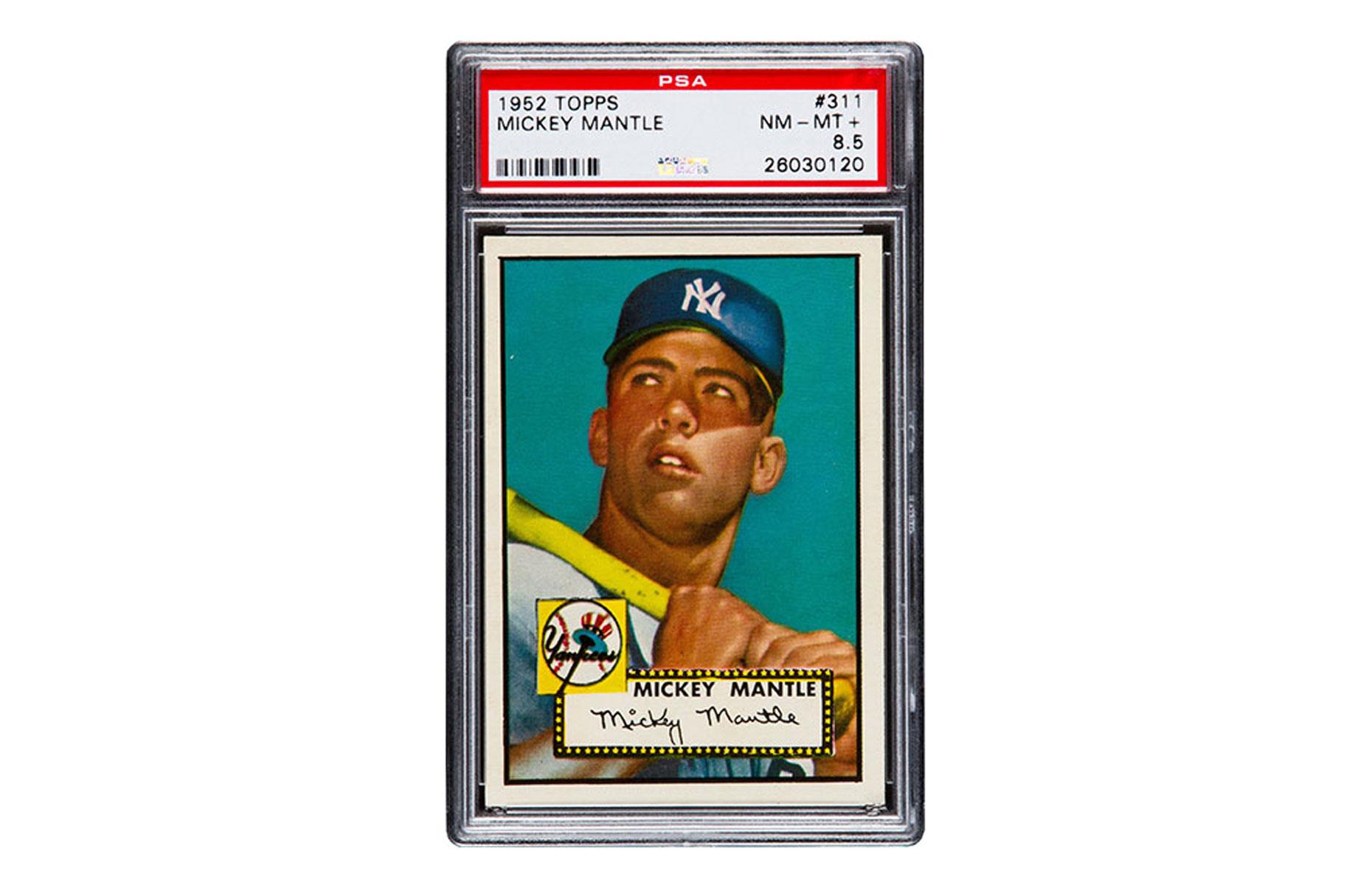 1952 – Topps Baseball Mickey Mantle #331 Trading Card: $1.13 million (£834k)